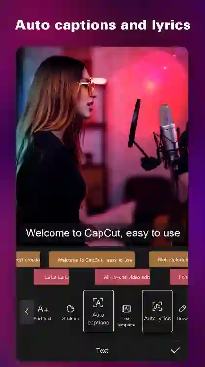 Auto captions in CapCut Editor