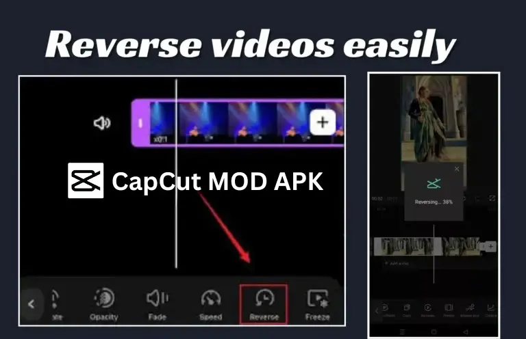 Reverse Videos Easily in CapCut Pro APK